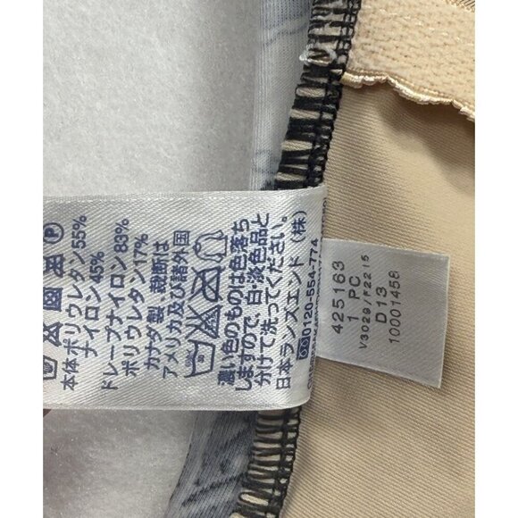 Lands End One Piece Paisley Floral Black White Side Rushing Swimsuit 12 Wireless - Picture 6 of 6